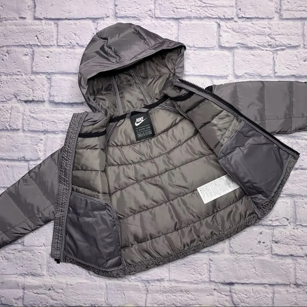 Nike NSW Filled Jacket in Gun Smoke